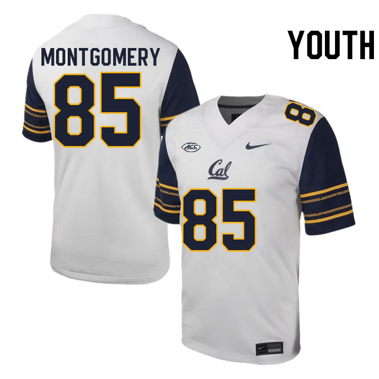 Youth #85 Marquis Montgomery California Golden Bears ACC Conference College Football Jerseys Stitche